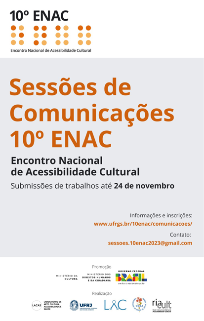 Convite para as Sessões de comunicações 10ª ENAC